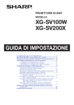 XG-SV100W/SV200X Operation-Manual Setup