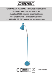 • LAMPADA A PIANTANA - MANUALE DI ISTRUZIONI