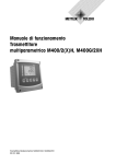 Manuale di funzionamento Trasmettitore multiparametrico M400/2(X