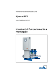 Istruzioni di funzionamento e montaggio Hyamat V