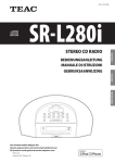 SR-L280i STEREO CD RADIO BEDIENUNGSANLEITUNG