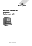 Manuale di funzionamento Trasmettitore Multiparametro M400