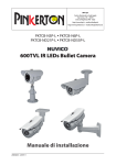 Manuale di installazione 600TVL IR LEDs Bullet Camera