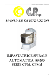 MANUALE CPM 80-100-120-160-200 Italiano COPERTURA INOX