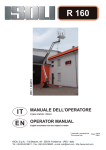 MANUALE DELL`OPERATORE OPERATOR MANUAL