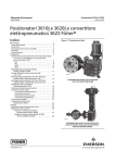 Posizionatori 3610J e 3620J e convertitore elettropneumatico 3622