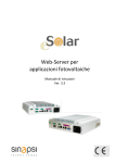 Web-Server per applicazioni fotovoltaiche