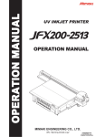 Manuale d`uso Mimaki JFX200-2513