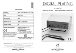 Manuale di Istruzioni Galvanica - (06424)