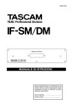 Manuale Tascam IF