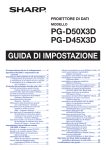 PG-D50X3D/D45X3D Operation-Manual Setup-Guide IT