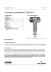 Attuatore a membrana 656 Fisherr