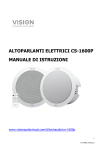 ALTOPARLANTI ELETTRICI CS-1600P MANUALE DI ISTRUZIONI