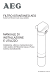 Manuali AEG Filtro Istantaneo
