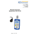 Manuale d`istruzioni Spessimetro PCE-TG1XX