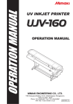 Manuale d`uso Mimaki UJV-160