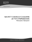 Serie WCT Controllore di Conducibilit&agrave; per Torri di Raffreddamento