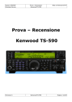 Scarica la prova del Kenwood TS-590 in versione PDF.