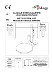 manuale di installazione uso e manutenzione installation, use and