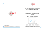 MANUALE DI INSTALLAZIONE KIT ANTINTRUSIONE WIRELESS