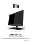 Monitor tattili 2201L Elo Touch Solutions