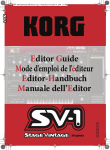 KORG SV-1 1.0 Editor Guide (EFGI1)