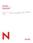 Novell - Guida all`installazione di Sentinel