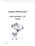 4. Funzionamento di Jukebox FM Recorder