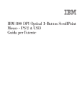 IBM 800 DPI Optical 3-Button ScrollPoint Mouse