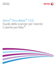 Xerox DocuMate 152i Guida dello scanner per l`utente L