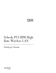 Scheda PCI IBM High Rate Wireless LAN: Guida per l&trade;utente