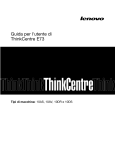 Guida per l`utente di ThinkCentre E73