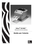 GC420t Guida per l`utente (it) - Zebra Technologies Corporation