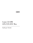 Unit&agrave; CD-RW 40X/12X/40X Max: Guida per l&trade;utente