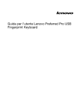 Guida per l`utente Lenovo Preferred Pro USB