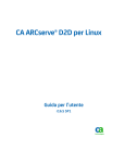 Guida per l`utente di CA ARCserve D2D per Linux
