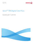 Xerox 700 Digital Color Press Guida per l`utente