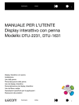 MANUALE PER L`UTENTE Display interattivo con penna
