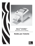 GC420d Guida per l`utente (it) - Zebra Technologies Corporation