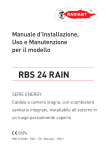 Manuale installazione, uso e manutenzione RBS 24 RAIN