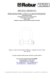 specifica prodotto istruzioni per l`uso e la manutenzione