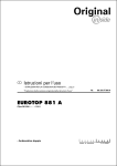 Istruzioni per l`uso EUROTOP 881 A