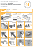 Istruzioni di montaggio per zanzariera laterale incasso da