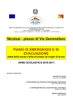 Nicolosi - plesso di Via Gemmellaro PIANO DI