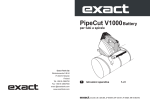 Exact PipeCut V1000 Battery