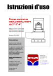 Pompe sommerse HWP2/HWP3/HWP4 da 2”-3”-4”