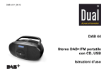 DAB 44 Stereo DAB+/FM portatile con CD, USB Istruzioni d`uso