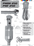 Bedienungsanleitung PMDH 250 & PMF 250