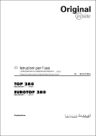 Istruzioni per l`uso TOP 280 EUROTOP 280