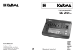 SE-200pro ver 3 - KARMA ITALIANA Srl